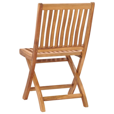 Folding Garden Chairs 2 pcs Solid Teak Wood