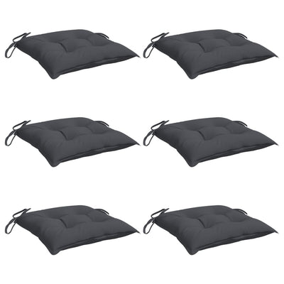 Chair Cushions 6 pcs Anthracite 40x40x7 cm Oxford Fabric