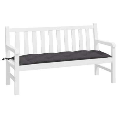 Garden Bench Cushion Anthracite 150x50x7 cm Oxford Fabric