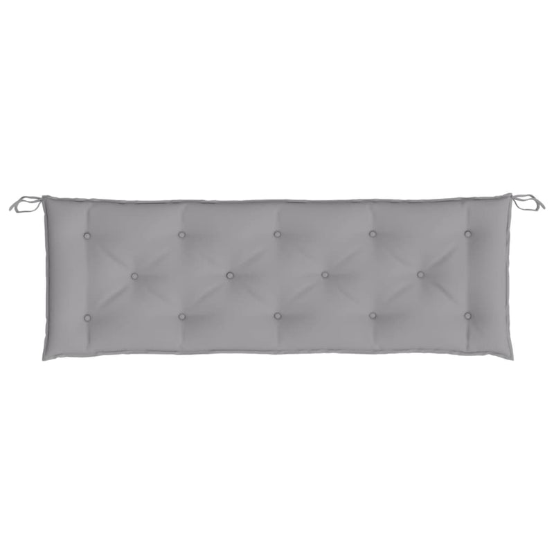 Garden Bench Cushion Grey 150x50x7 cm Oxford Fabric