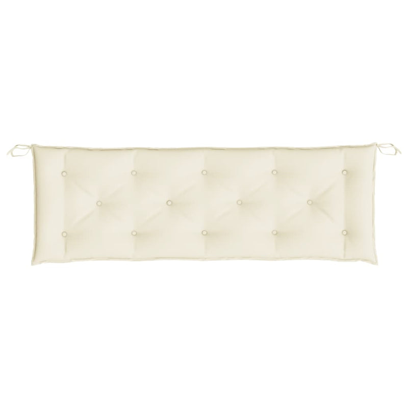 Garden Bench Cushion Cream White 150x50x7 cm Oxford Fabric