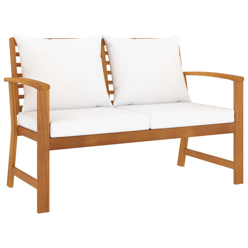 3 Piece Garden Lounge Set with Cushion Solid Acacia Wood