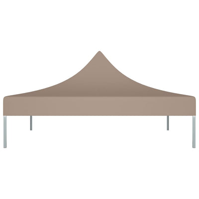 Party Tent Roof 2x2 m Taupe 270 g/m²