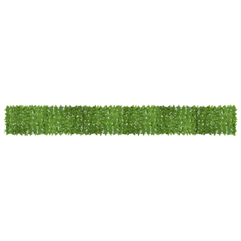 Balcony Screen with Green Leaves 600x75 cm