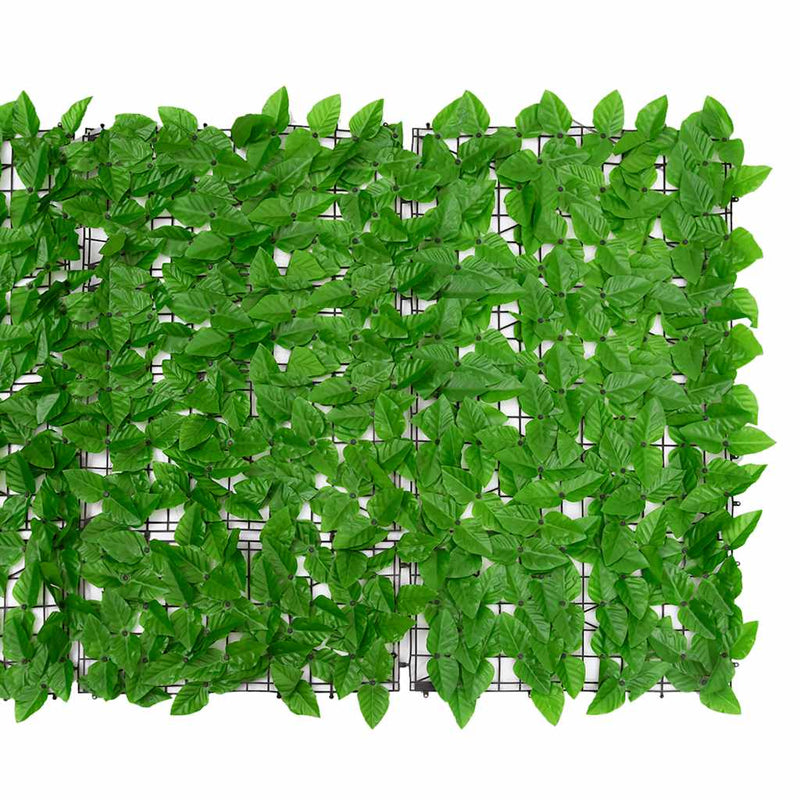 Balcony Screen with Green Leaves 600x100 cm