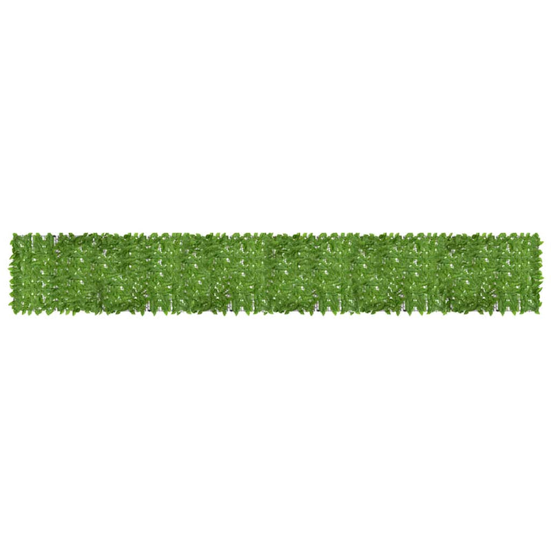 Balcony Screen with Green Leaves 600x100 cm