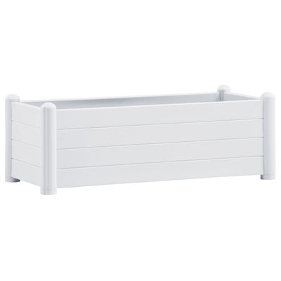 Garden Raised Bed PP White 100x43x35 cm