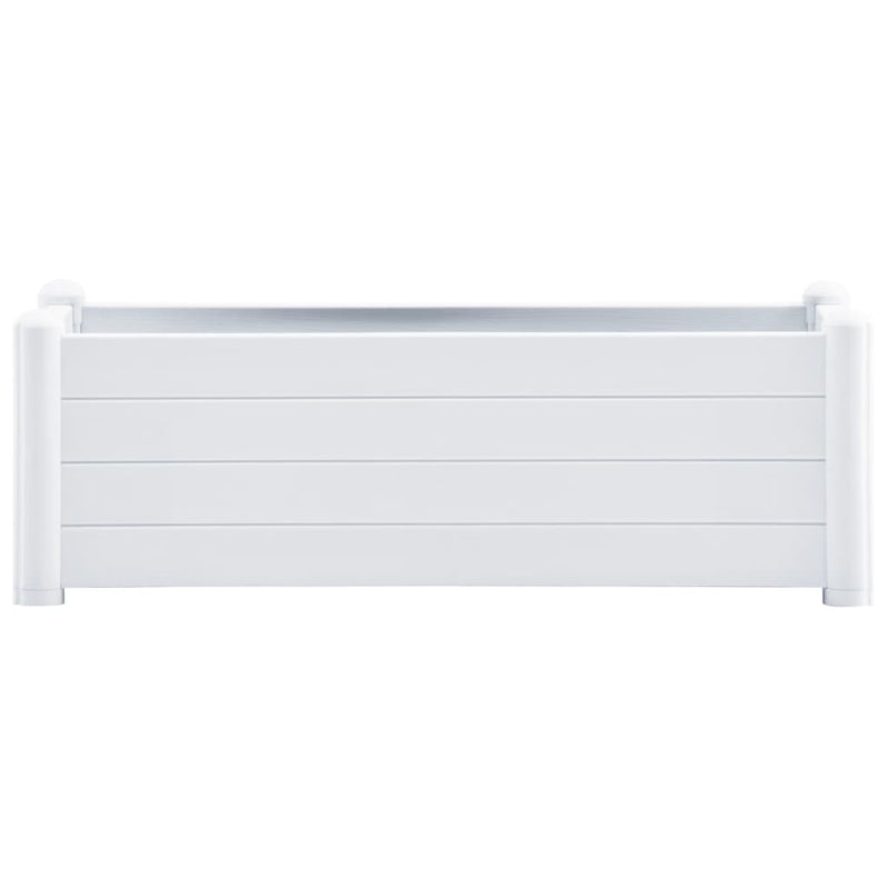 Garden Raised Bed PP White 100x43x35 cm