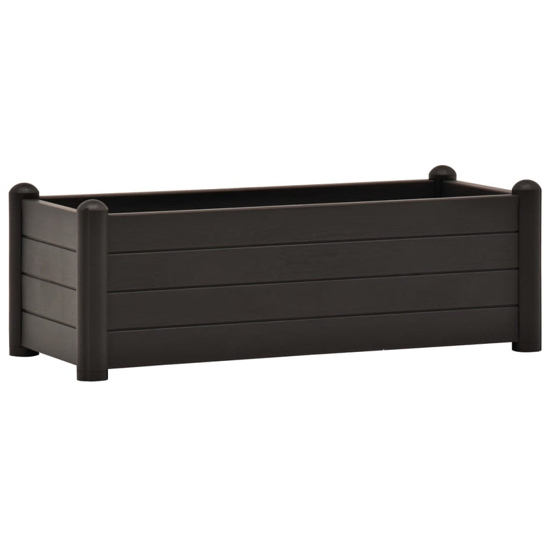 Garden Raised Bed PP Anthracite 100x43x35 cm