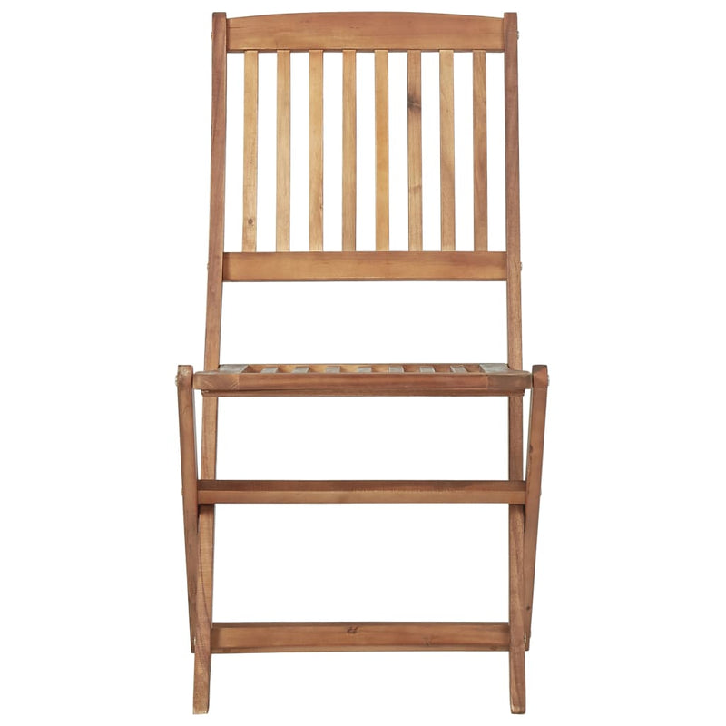 Folding Outdoor Chairs 4 pcs Solid Acacia Wood