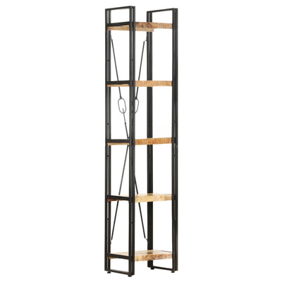 5-Tier Bookcase 40x30x180 cm Solid Mango Wood