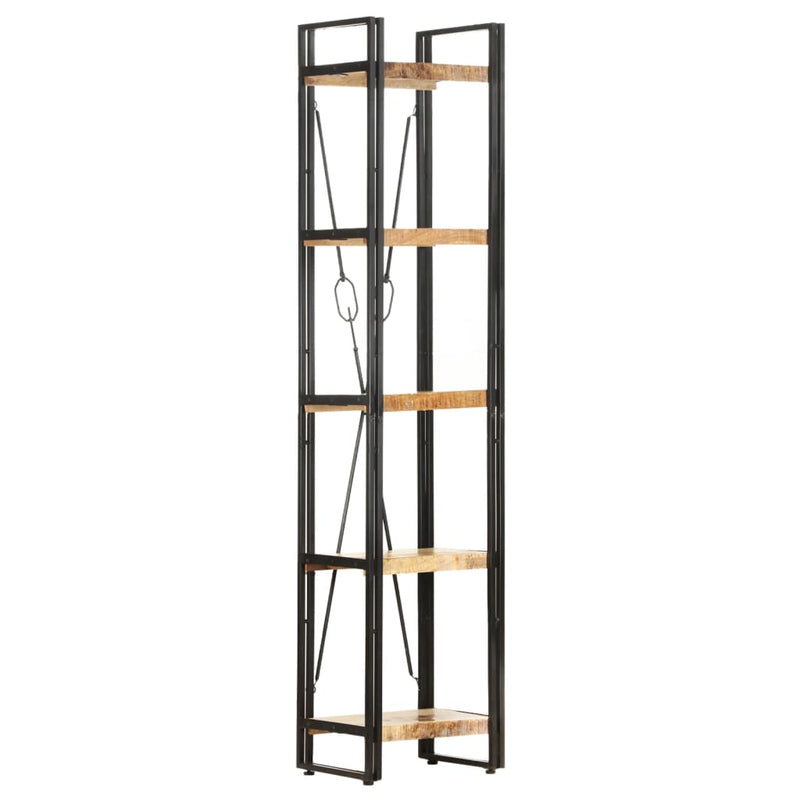 5-Tier Bookcase 40x30x180 cm Solid Mango Wood