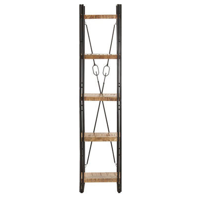 5-Tier Bookcase 40x30x180 cm Solid Mango Wood