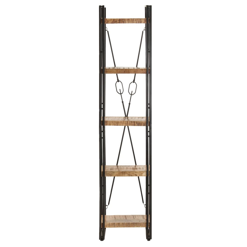 5-Tier Bookcase 40x30x180 cm Solid Mango Wood