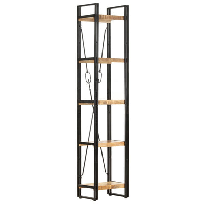 5-Tier Bookcase 40x30x180 cm Solid Mango Wood