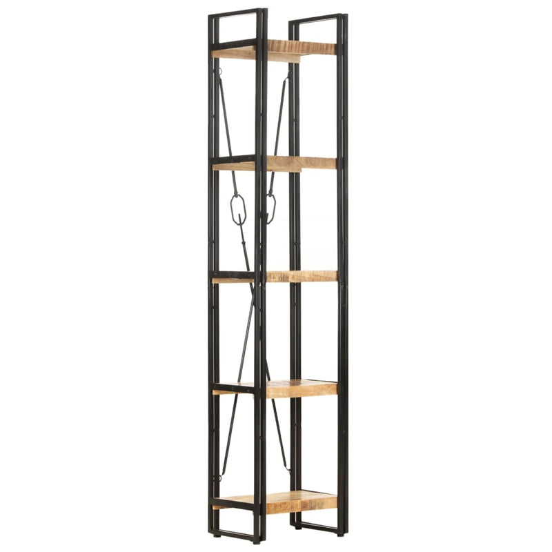 5-Tier Bookcase 40x30x180 cm Solid Mango Wood