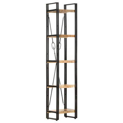 5-Tier Bookcase 40x30x180 cm Solid Mango Wood