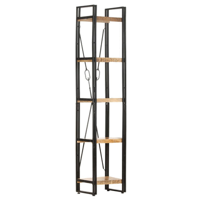 5-Tier Bookcase 40x30x180 cm Solid Mango Wood