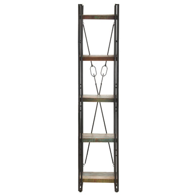 5-Tier Bookcase 40x30x180 cm Solid Reclaimed Wood