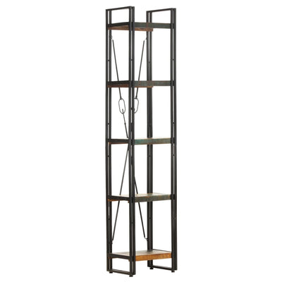 5-Tier Bookcase 40x30x180 cm Solid Reclaimed Wood