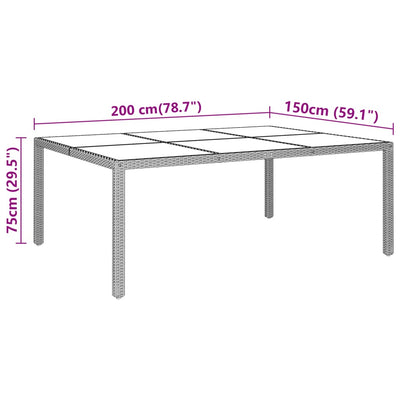 11 Piece Garden Dining Set Poly Rattan Grey