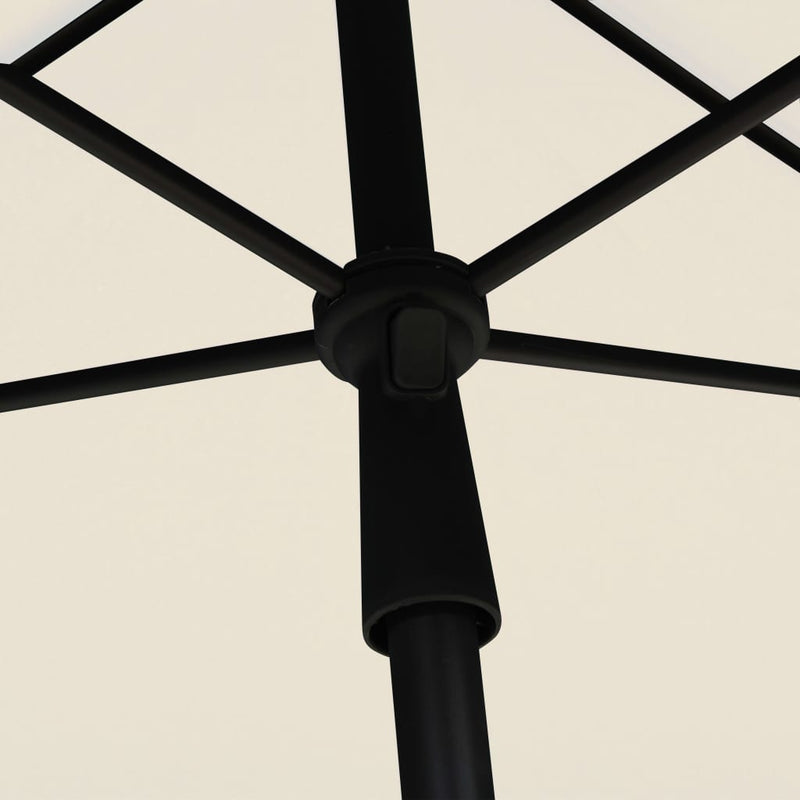 Garden Parasol with Pole 210x140 cm Sand