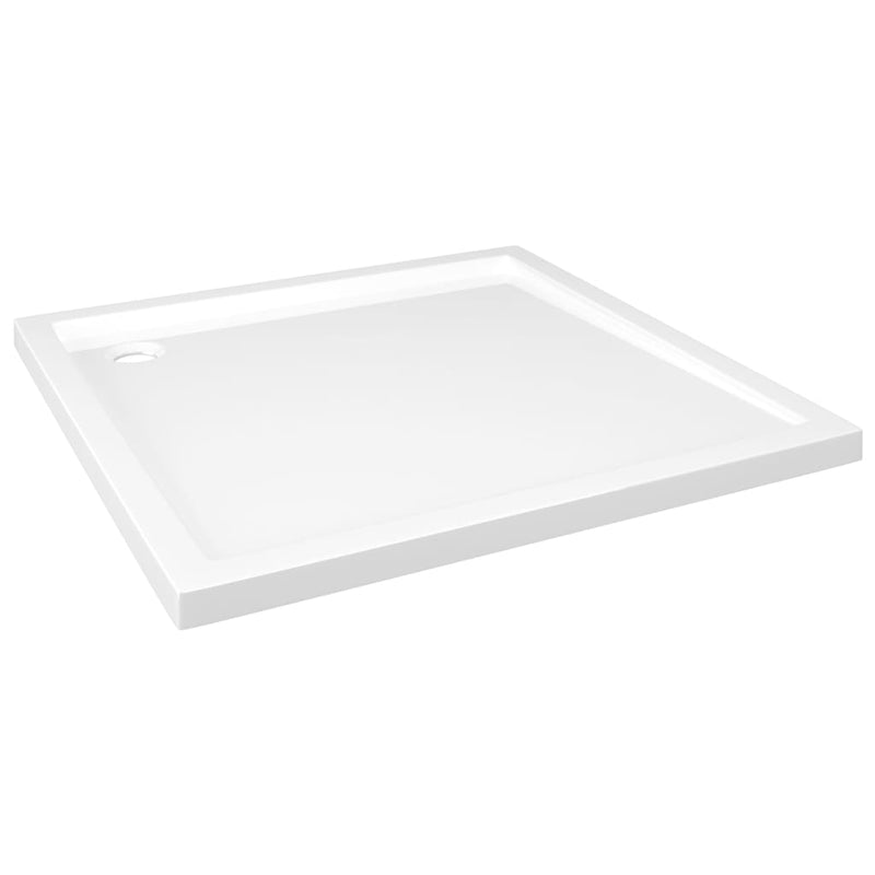 Square ABS Shower Base Tray White 80x80 cm