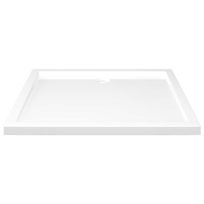 Rectangular ABS Shower Base Tray White 80x90 cm