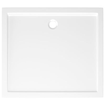 Rectangular ABS Shower Base Tray White 80x90 cm