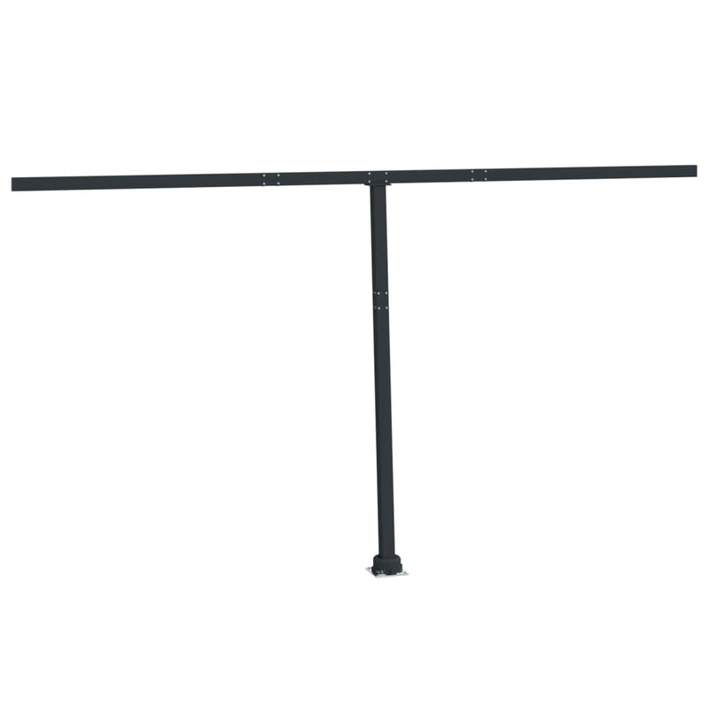 Awning Post Set Anthracite 450x245 cm Iron