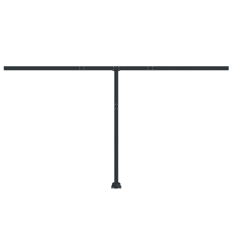 Awning Post Set Anthracite 450x245 cm Iron