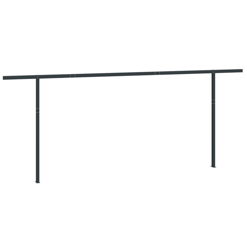 Awning Post Set Anthracite 600x245 cm Iron