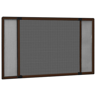 Extendable Insect Screen for Windows Brown (100-193)x75 cm