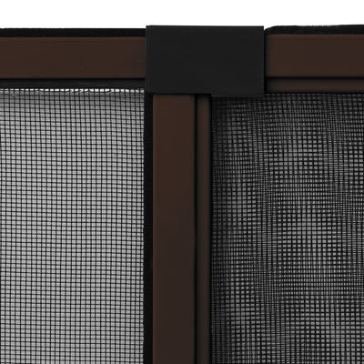 Extendable Insect Screen for Windows Brown (100-193)x75 cm