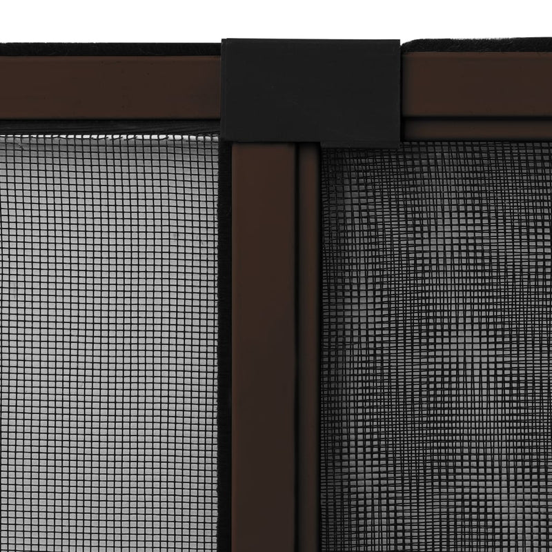 Extendable Insect Screen for Windows Brown (100-193)x75 cm