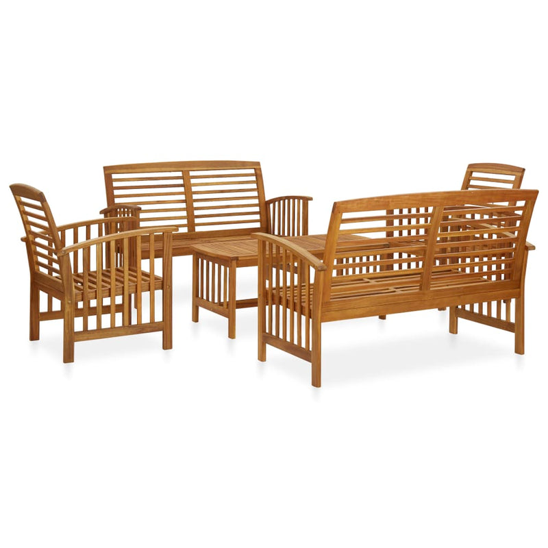 5 Piece Garden Lounge Set Solid Acacia Wood