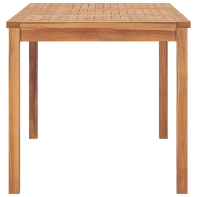 Garden Dining Table 140x80x77 cm Solid Teak Wood