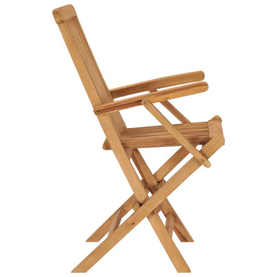 Folding Garden Chairs 2 pcs Solid Wood Teak