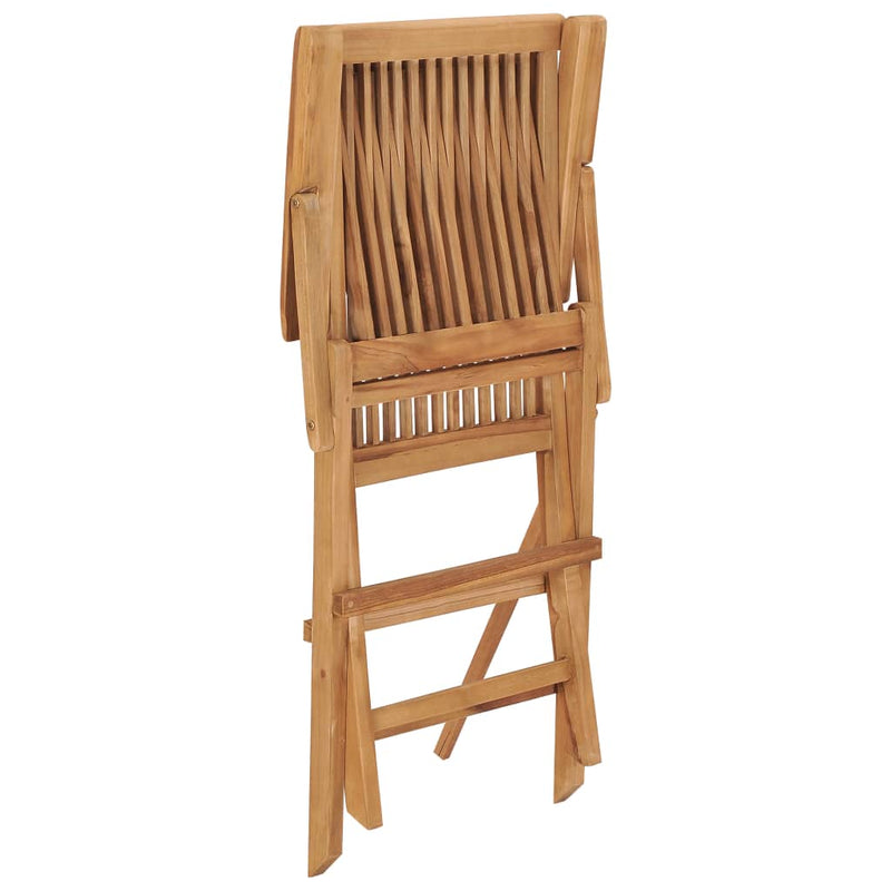 Folding Garden Chairs 2 pcs Solid Wood Teak