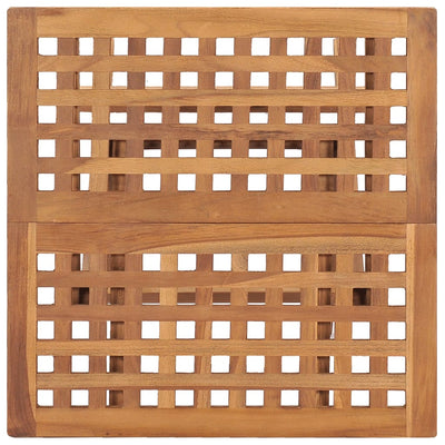 3 Piece Folding Outdoor Dining Set Solid Wood Teak