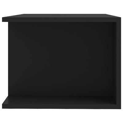 TV Cabinet with LED Lights Black 90x39x30 cm