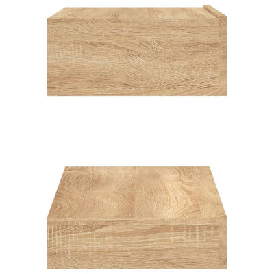 TV Cabinet with LED Lights Sonoma Oak 60x35 cm