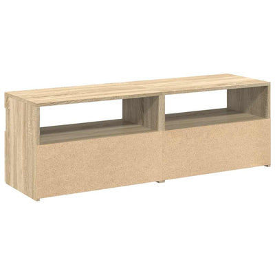 TV Cabinets with LED Lights 2 pcs Sonoma Oak 60x35x40 cm