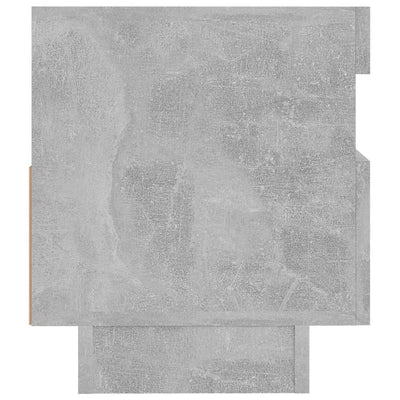 TV Cabinet with LED Lights Concrete Grey 80x35x40 cm