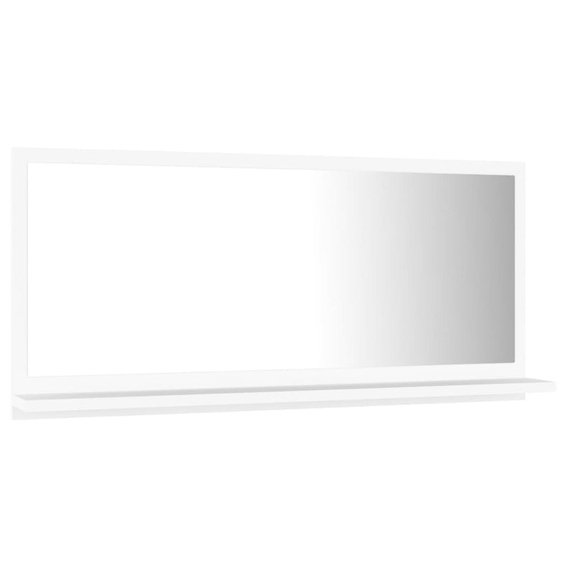 Bathroom Mirror White 80x10.5x37 cm Engineered Wood