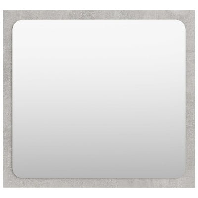 Bathroom Mirror Concrete Grey 40x1.5x37 cm Engineered Wood