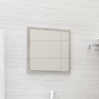 Bathroom Mirror Concrete Grey 40x1.5x37 cm Engineered Wood