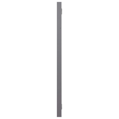 Bathroom Mirror High Gloss Grey 60x1.5x37 cm Engineered Wood