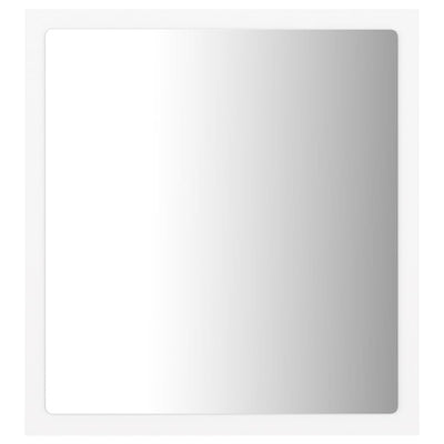 LED Bathroom Mirror White 40x8.5x37 cm Acrylic