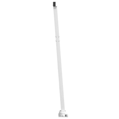 Awning Post Set White 300x245 cm Iron